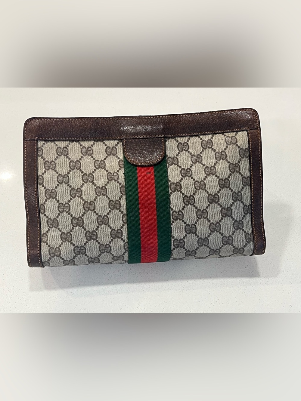Vintage Gucci GG Supreme Web Clutch/Pouch